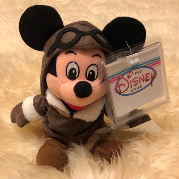 Disney Other - Pilot Mickey Bean Bag Plush from Disney Store